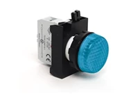 CP Series Plastic with LED 100-230V AC Blue 22 mm Pilot